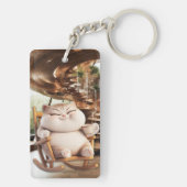 Dikke en bruisende koffietijd sleutelhanger (achterkant)