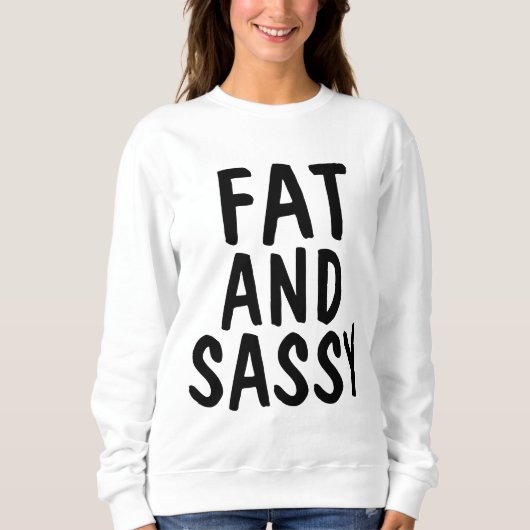 DIKKE EN SASSY T-shirts, BBW Trui (Voorkant)