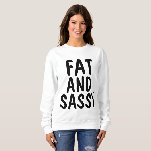 DIKKE EN SASSY T-shirts, BBW Trui (Voorkant volledig)