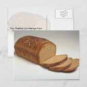 Dikke gespleten tarwebrood briefkaart (Voorkant / Achterkant)