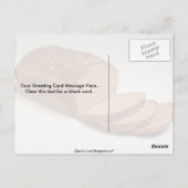 Dikke gespleten tarwebrood briefkaart (Achterkant)