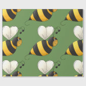 Dikke Gevleugelde Hommel Cadeaupapier (Vlak)