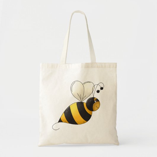 Dikke Gevleugelde Hommel Tote Bag (Voorkant)