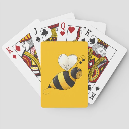 Dikke Gevleugelde Hommels Pokerkaarten (Achterkant)
