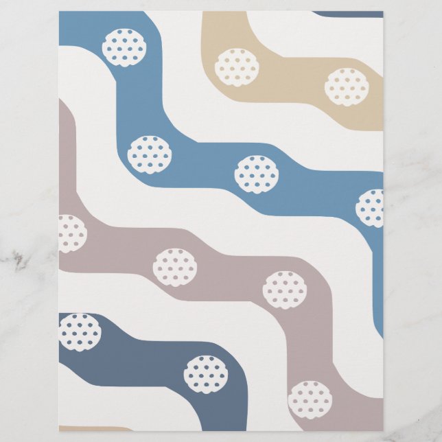 Dikke golvende lijn papier (Voorkant)