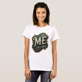 Dikke Goud ME EST 1995 3D-tekstkunst T-shirt (Voorkant volledig)