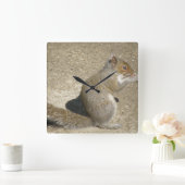 Dikke hongerig Horatio-wandklok Vierkante Klok (Huis)