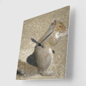 Dikke hongerig Horatio-wandklok Vierkante Klok (Hoek)