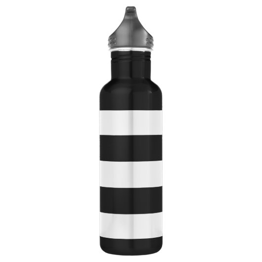 dikke horizontale strepen aluminium waterfles (Rechts)