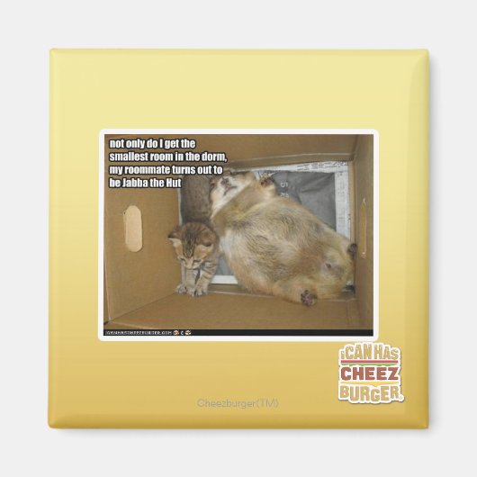 Dikke huisgenoot magneet (Voorkant)