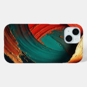 Dikke Impasto Olie Geschilderde Abstract Case-Mate iPhone Case (Achterkant (horizontaal))