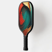 Dikke Impasto Olie Geschilderde Abstract Pickleball Paddle (Links)