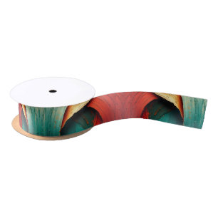 Dikke Impasto Olie Geschilderde Abstract Satijnen Lint