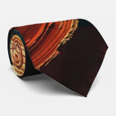 Dikke Impasto Olie Geschilderde Abstract Stropdas (Opgerold)