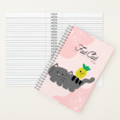 Dikke kat dubbelzijdig notitieboek (Binnen)