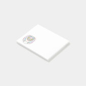 Dikke kat met een Cheshire Cat Grin Post-It Notes (Schuin)