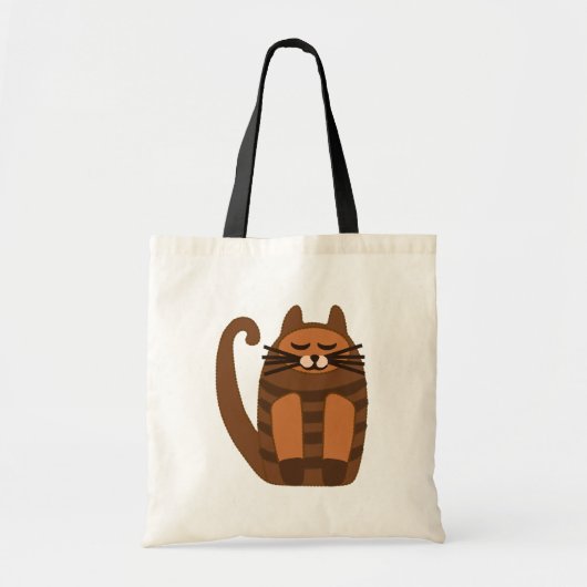 dikke kat rufus tote bag (Voorkant)