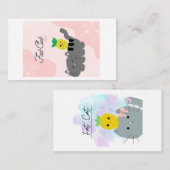 Dikke kattenkaarten informatiekaartje (Voorkant / Achterkant)