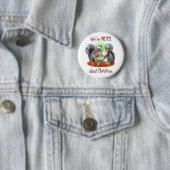 Dikke kerstnoten ronde button 5,7 cm (In situ)