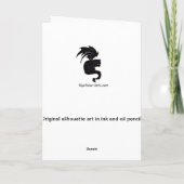 Dikke koepelkoek-wenskaart kaart (Achterkant)