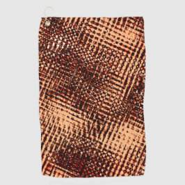 Dikke krassen met kruising in sinaasappel met scha golfhanddoek