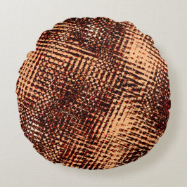 Dikke krassen met kruising in sinaasappel met scha rond kussen