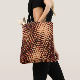 Dikke krassen met kruising in sinaasappel met scha tote bag