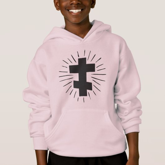 dikke kruis hoodie (Voorkant)