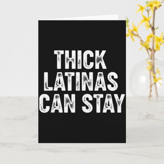 Dikke Latinas kunnen blijven  Kaart (Gele Bloem)