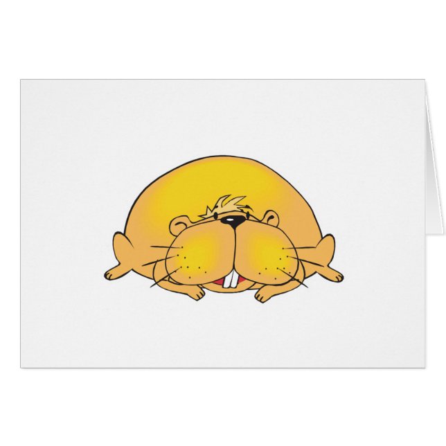 Dikke luie hamster (Voorkant Horizontaal)