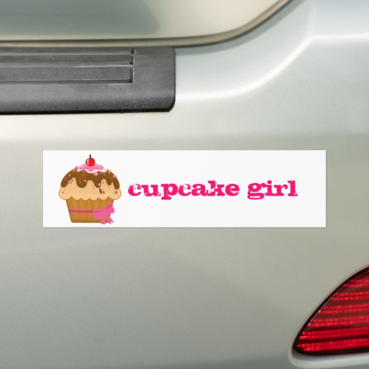 Dikke meid bumper sticker...in hete roze bumpersticker (Op auto)