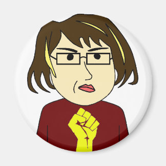 Dikke meisje vecht terug magneet