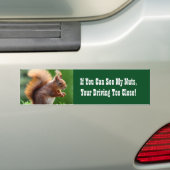 Dikke noten bumpersticker (Op auto)