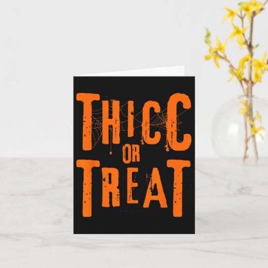 Dikke of trakteer grappige Halloween Workout Fitne Kaart (Gele Bloem)