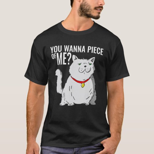 Dikke Pluizige Kat T-shirt (Voorkant)