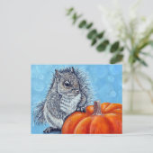 Dikke pompoen briefkaart (Staand voorkant)