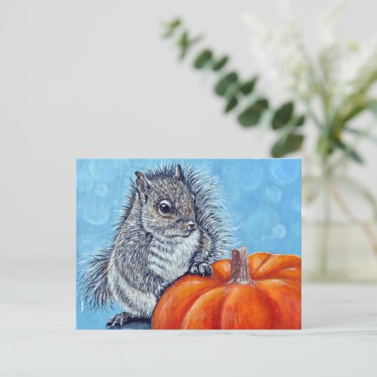 Dikke pompoen briefkaart (Staand voorkant)