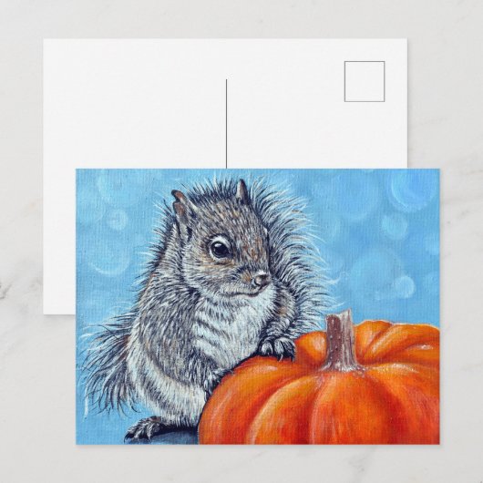 Dikke pompoen briefkaart (Voorkant / Achterkant)