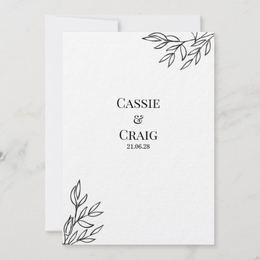 Dikke Roos Invitati Kaart (Achterkant)