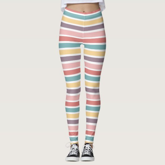 Dikke strepen leggings (Voorkant)