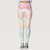 Dikke strepen met jouw naam elegante sport leggings (Voorkant)
