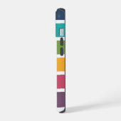 Dikke strepen Monogrammering iPhone 15 Case (Linkerkant)