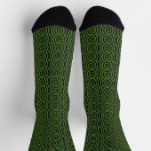 Dikke Swirls groene sokken (Top)