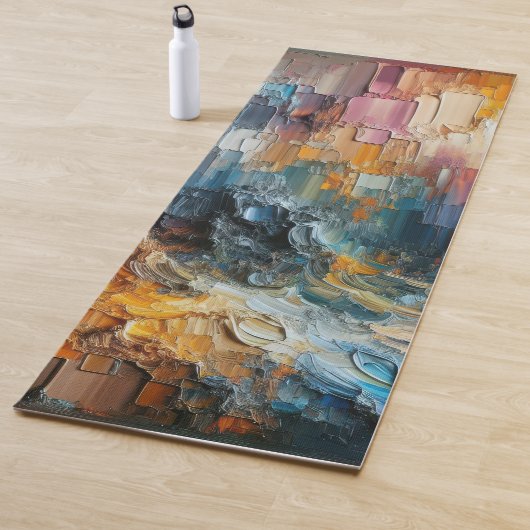 Dikke Textuur Verf Patroon Yogamat (In situ)