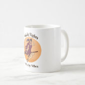 Dikke Tights Witchy Vibes Ghost Halloween Groovy Koffiemok (Voorkant rechts)