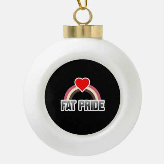 Dikke trots keramische bal ornament (Voorkant)