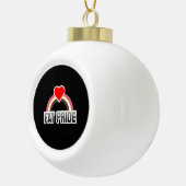 Dikke trots keramische bal ornament (Rechts)