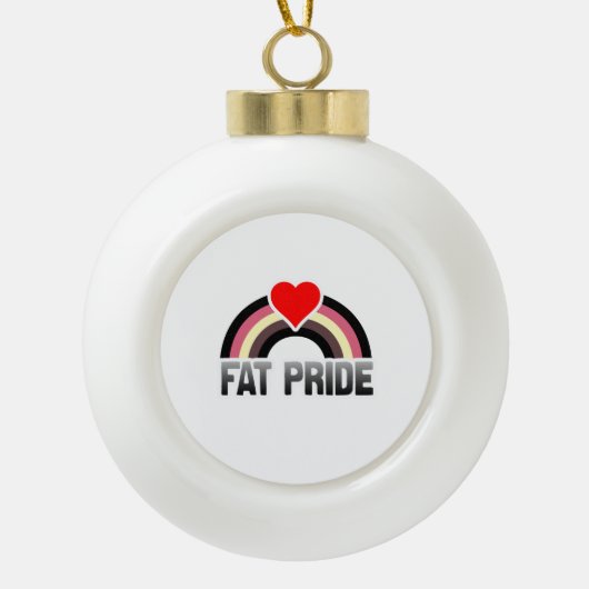 Dikke trots keramische bal ornament (Voorkant)