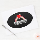 Dikke trots ovale sticker (Envelop)