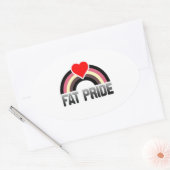 Dikke trots ovale sticker (Envelop)